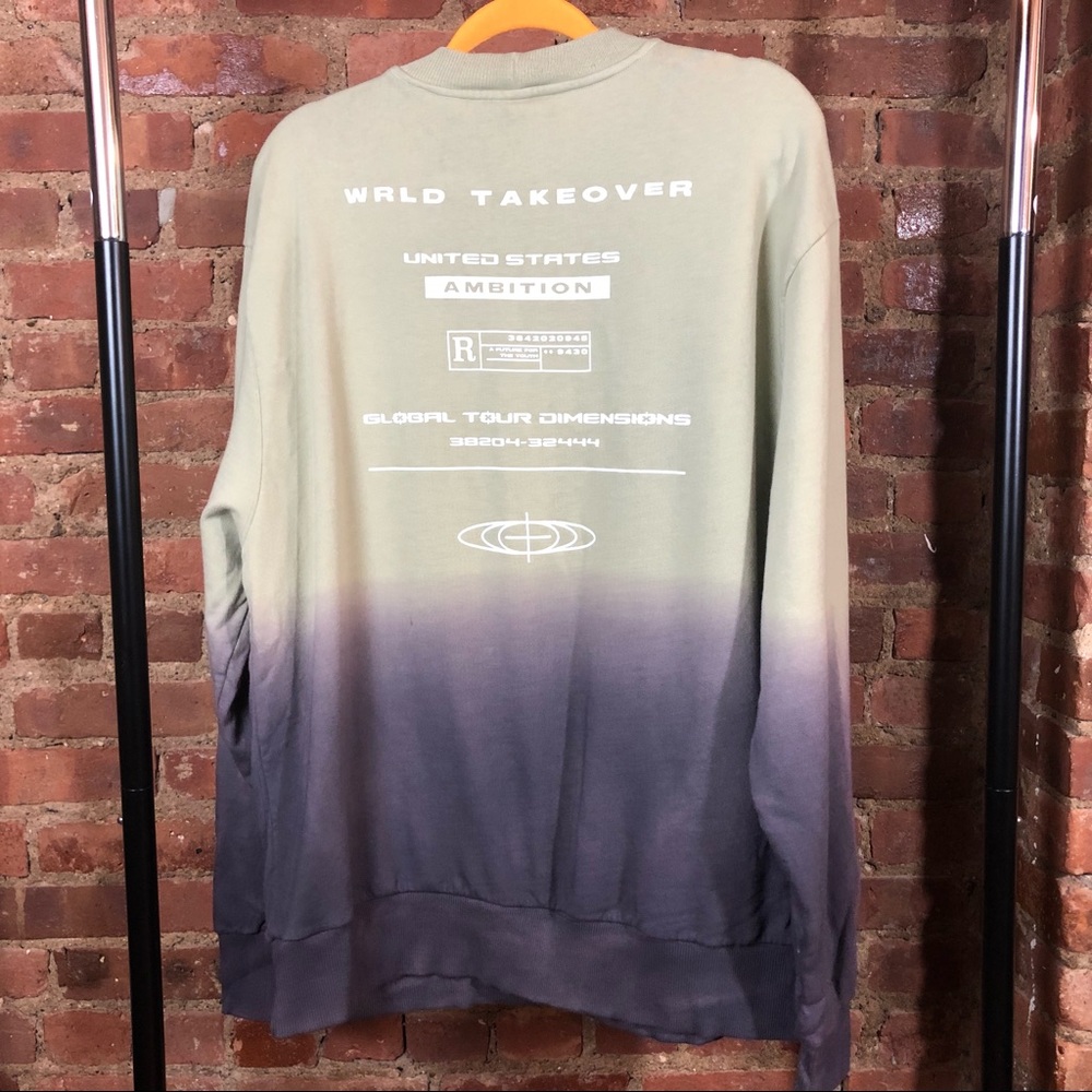 Collusion Ombre Long Sleeve CrewNeck Sweater